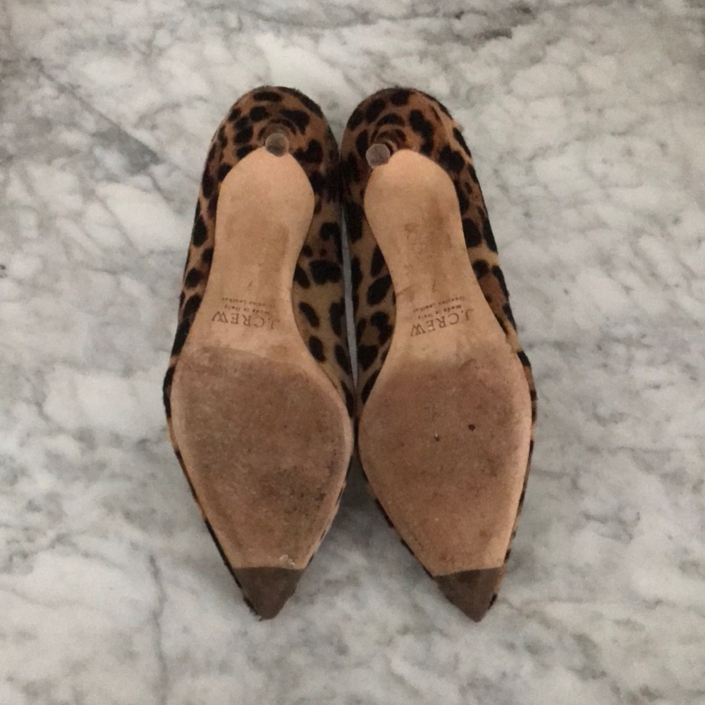 J. Crew Elsie Pumps in Leopard Calf Hair - Size 7 - Picture 5 of 6